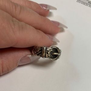 James Avery floral belt ring